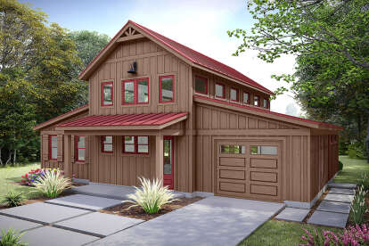Barn House Plan #940-01159 Elevation Photo