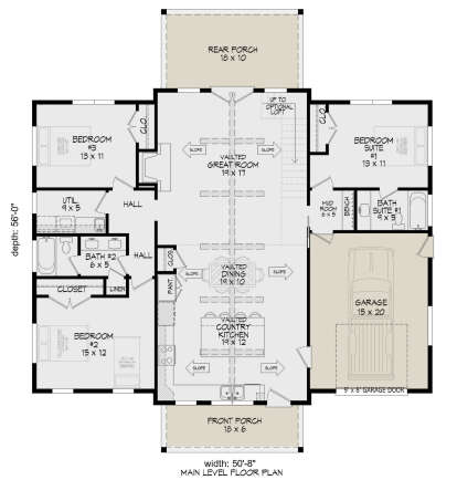Main Floor  for House Plan #940-01159