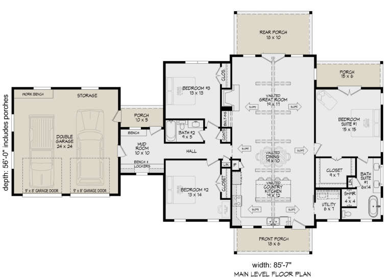 House Plan House Plan #31689 Drawing 1