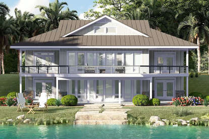 Coastal House Plan #940-01162 Elevation Photo
