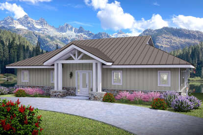 Coastal House Plan #940-01162 Elevation Photo