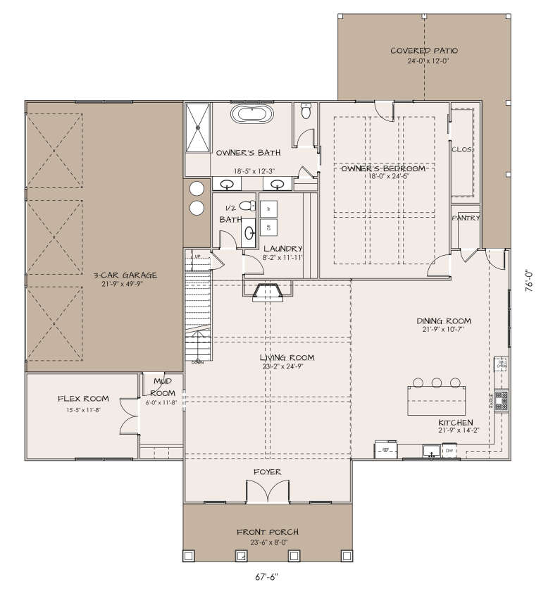 House Plan House Plan #31692 Drawing 1