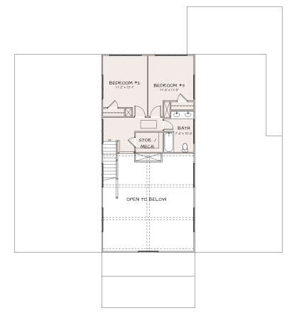 Second Floor for House Plan #2080-00002