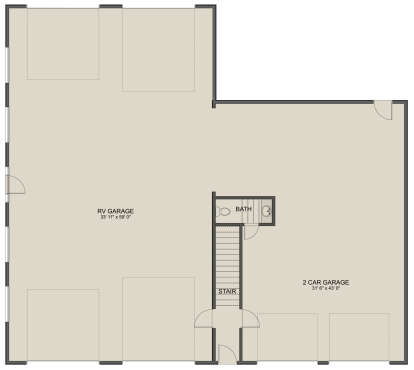 Garage Floor for House Plan #2802-00314