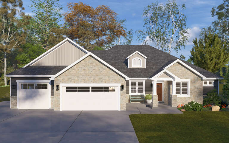 House Plan House Plan #31695 Front Elevation 