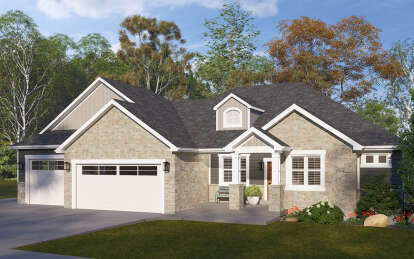 Craftsman House Plan #2802-00315 Elevation Photo