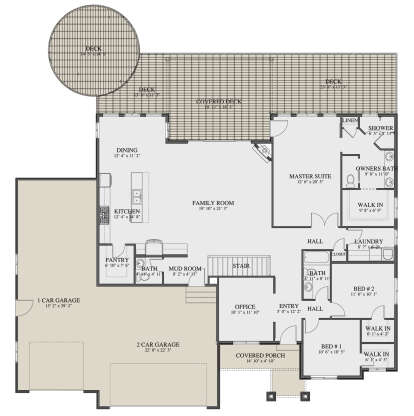 Main Floor  for House Plan #2802-00315