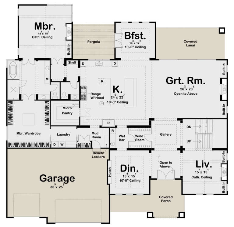 House Plan House Plan #31696 Drawing 1