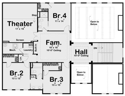 Second Floor for House Plan #963-01034
