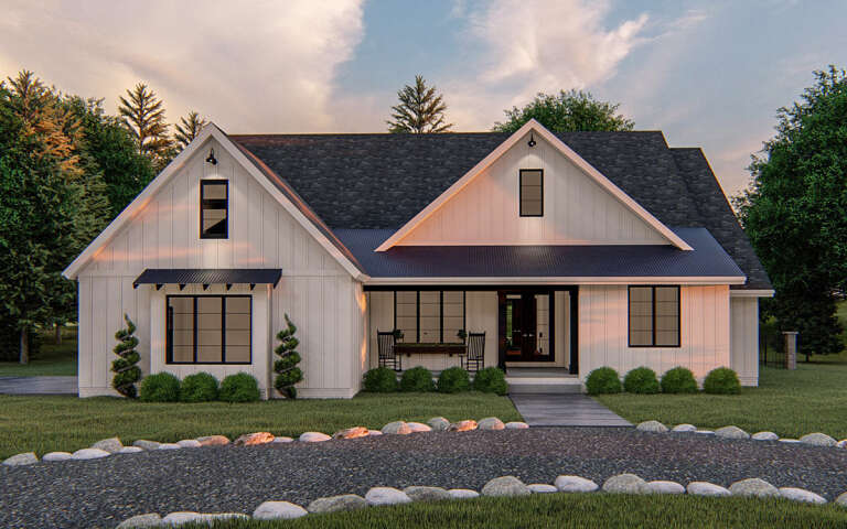 House Plan House Plan #31697 Angled Front Elevation