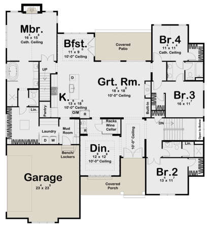 Main Floor  for House Plan #963-01035