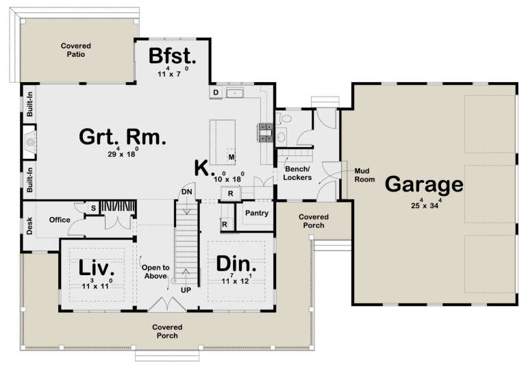 House Plan House Plan #31698 Drawing 1