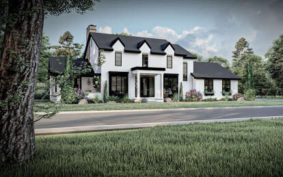 Modern Transitional House Plan #963-01037 Elevation Photo