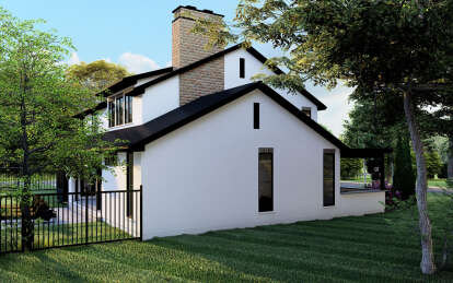Modern Transitional House Plan #963-01037 Elevation Photo