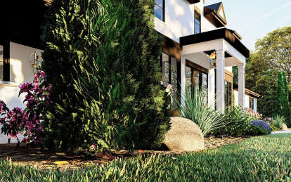Modern Transitional House Plan #963-01037 Elevation Photo