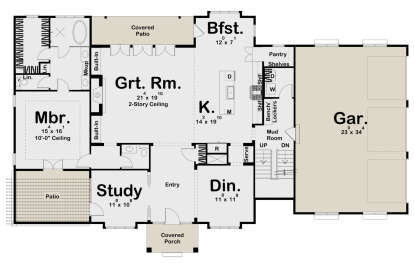 Main Floor  for House Plan #963-01037