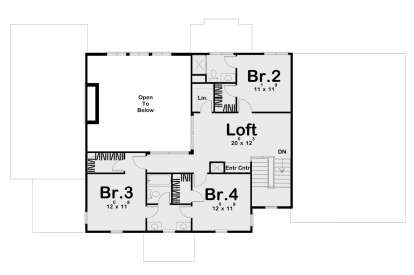 Second Floor for House Plan #963-01037