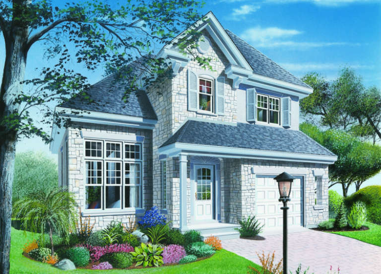 European House Plan #034-00037 Elevation Photo