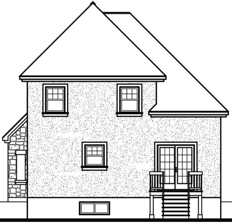 European House Plan #034-00037 Elevation Photo