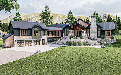 Mountain House Plan #963-01038 Elevation Photo