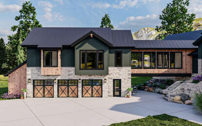 Mountain House Plan #963-01038 Elevation Photo