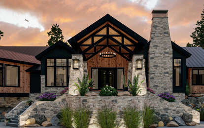 Mountain House Plan #963-01038 Elevation Photo