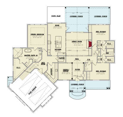 Main Floor  for House Plan #4195-00078