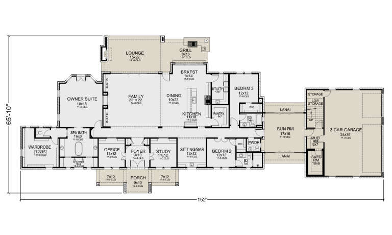 House Plan House Plan #31702 Drawing 1