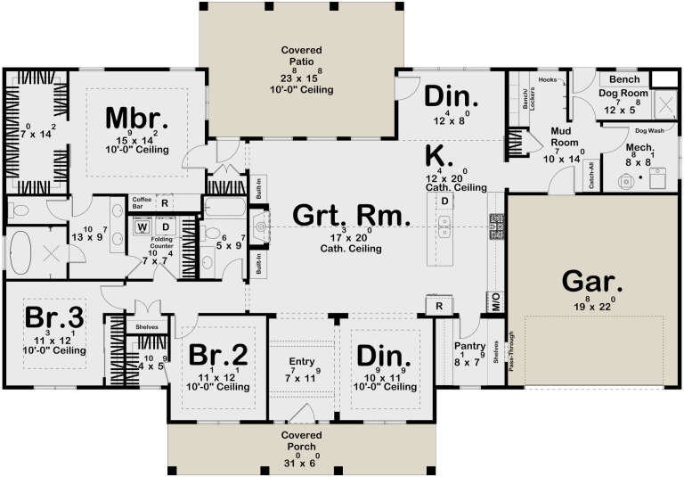 House Plan House Plan #31704 Drawing 1