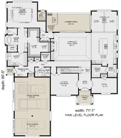 Main Floor  for House Plan #940-01163