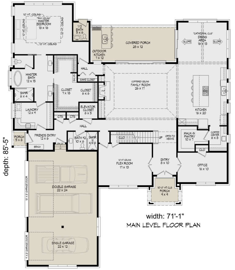 House Plan House Plan #31705 Drawing 1