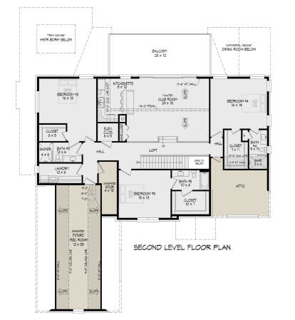 Second Floor for House Plan #940-01163