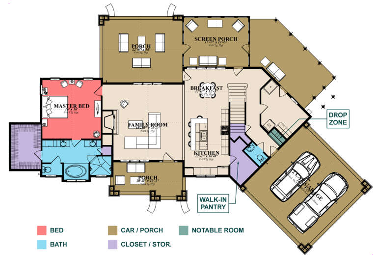 House Plan House Plan #31708 Drawing 1