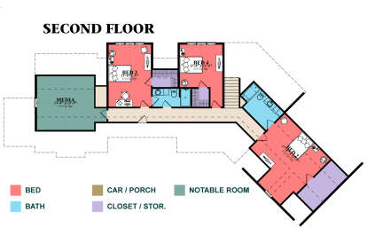 Second Floor for House Plan #1070-00335