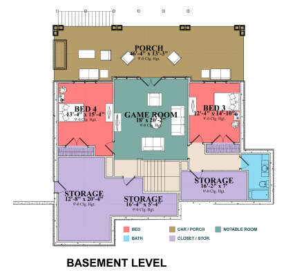 Basement for House Plan #1070-00336