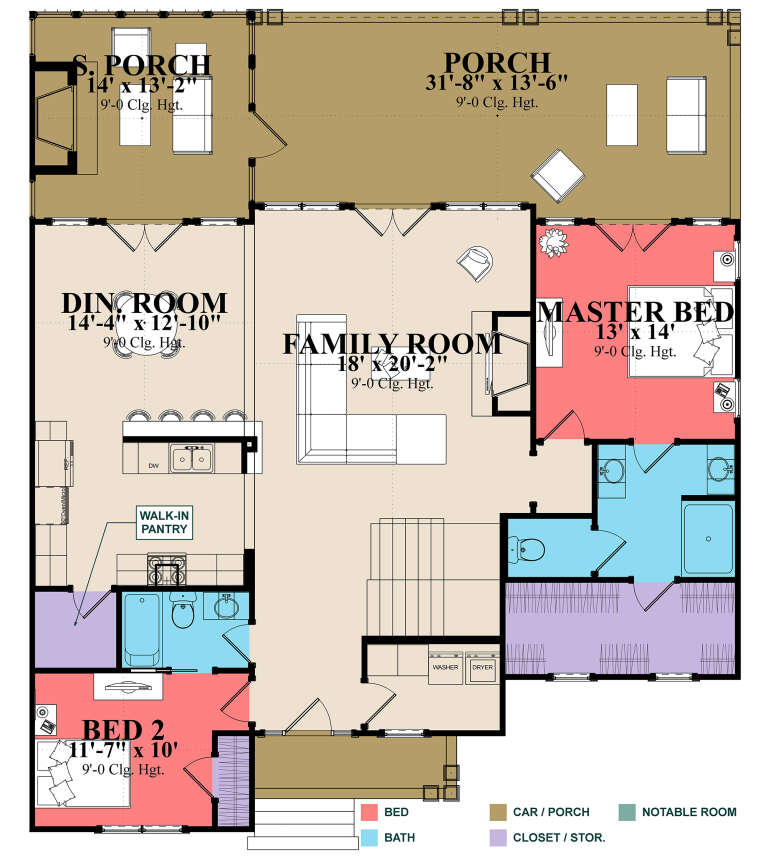 House Plan House Plan #31710 Drawing 1