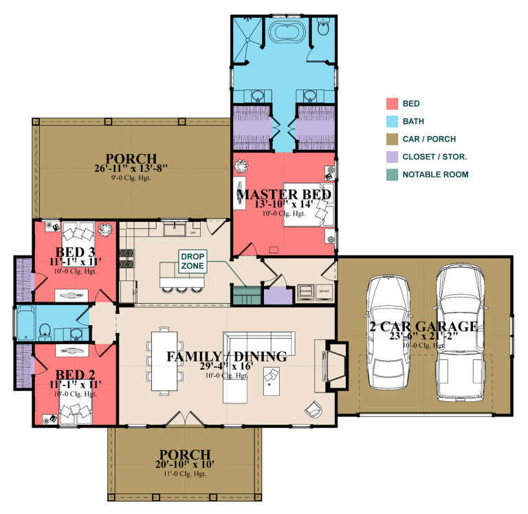 House Plan House Plan #31711 Drawing 1