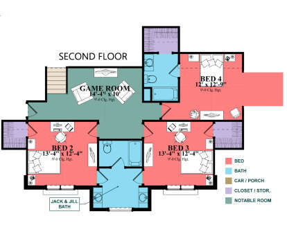 Second Floor for House Plan #1070-00339