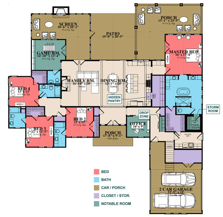 House Plan House Plan #31713 Drawing 1