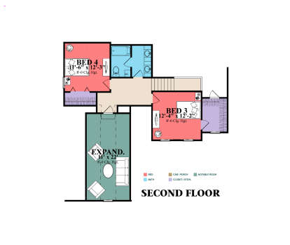 Second Floor for House Plan #1070-00343