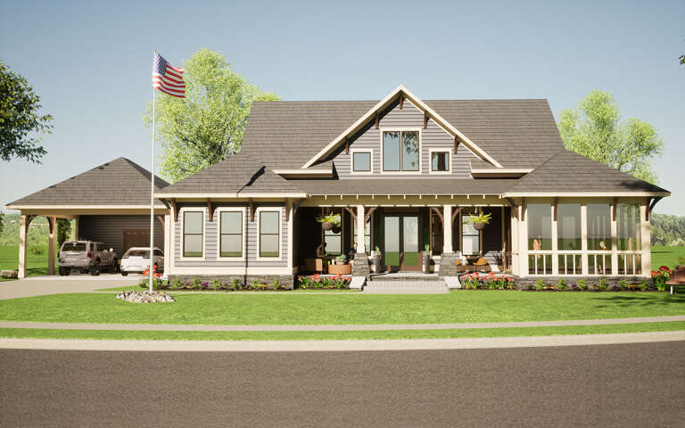 House Plan House Plan #31717 Front Elevation 