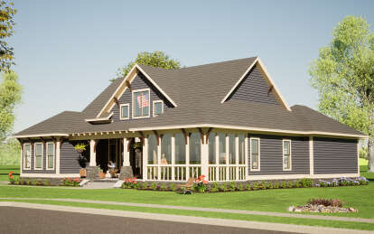 Craftsman House Plan #1070-00344 Elevation Photo