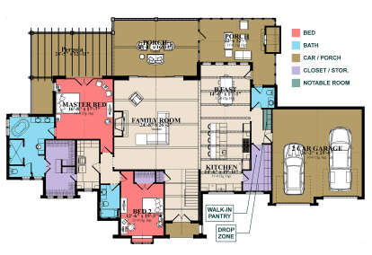 Main Floor  for House Plan #1070-00345