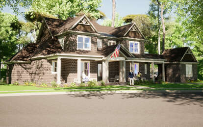 Craftsman House Plan #1070-00346 Elevation Photo