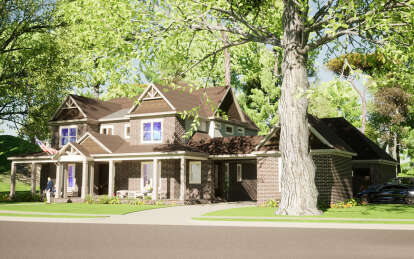 Craftsman House Plan #1070-00346 Elevation Photo
