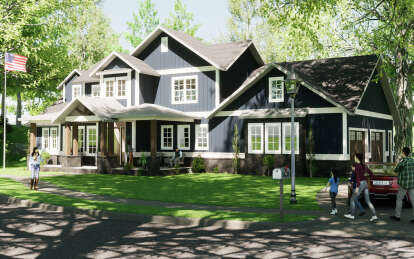 Craftsman House Plan #1070-00347 Elevation Photo