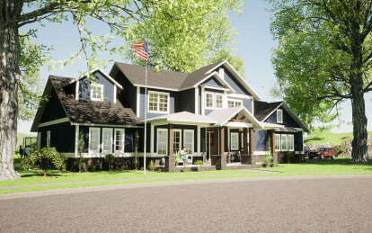 Craftsman House Plan #1070-00347 Elevation Photo