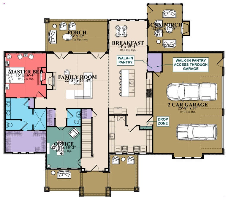 House Plan House Plan #31720 Drawing 1
