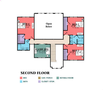 Second Floor for House Plan #1070-00347