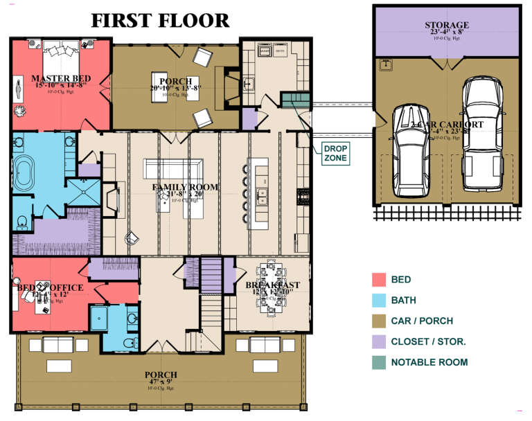 House Plan House Plan #31721 Drawing 1